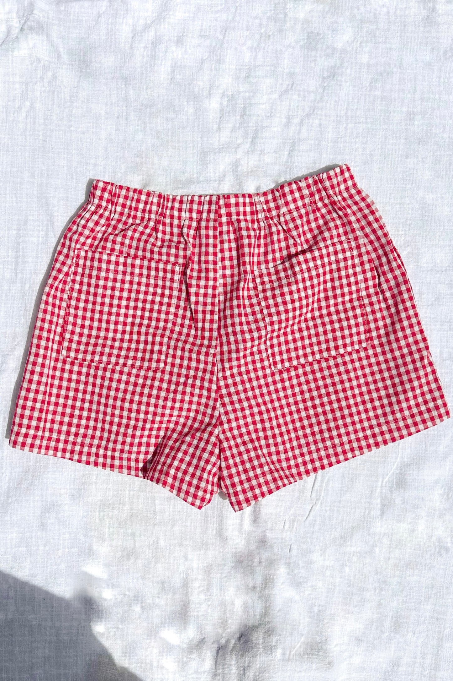 GINGHAM PRINT SHORTS