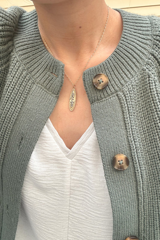 “SALT & LIGHT” GOLD PENDANT NECKLACE