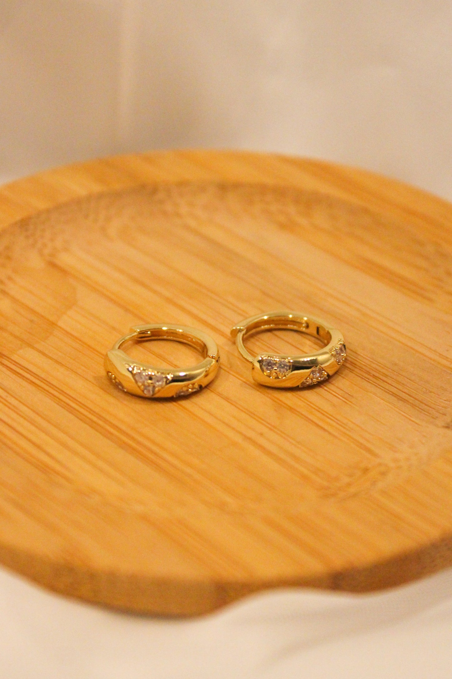 GEM HOOP EARRINGS