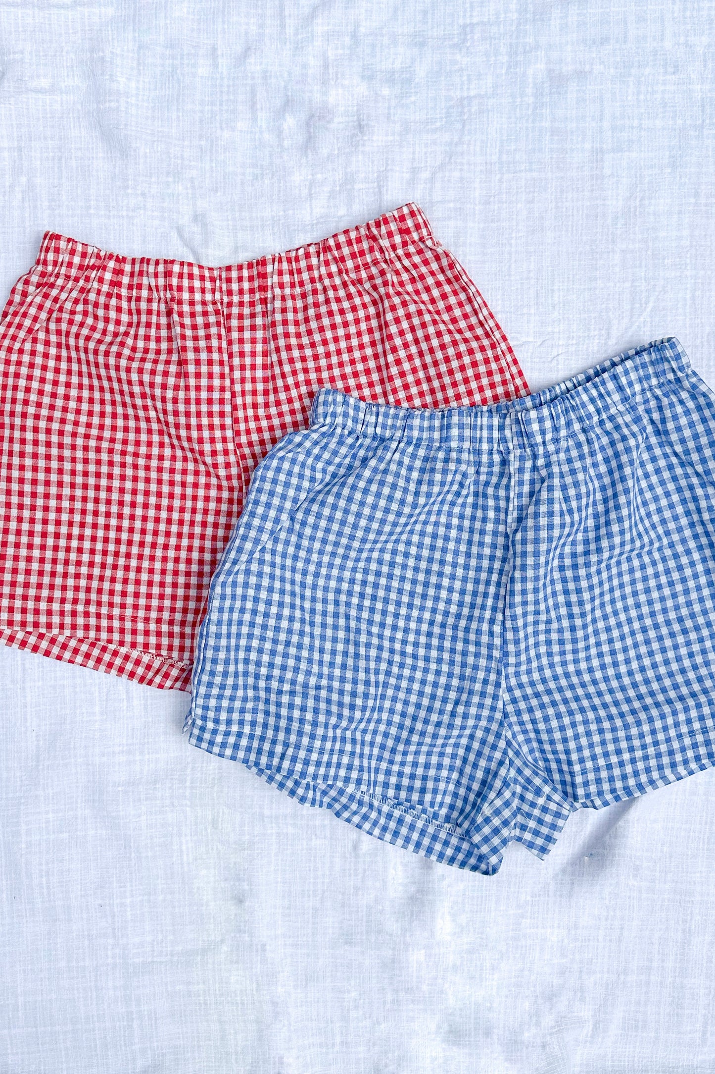 GINGHAM PRINT SHORTS
