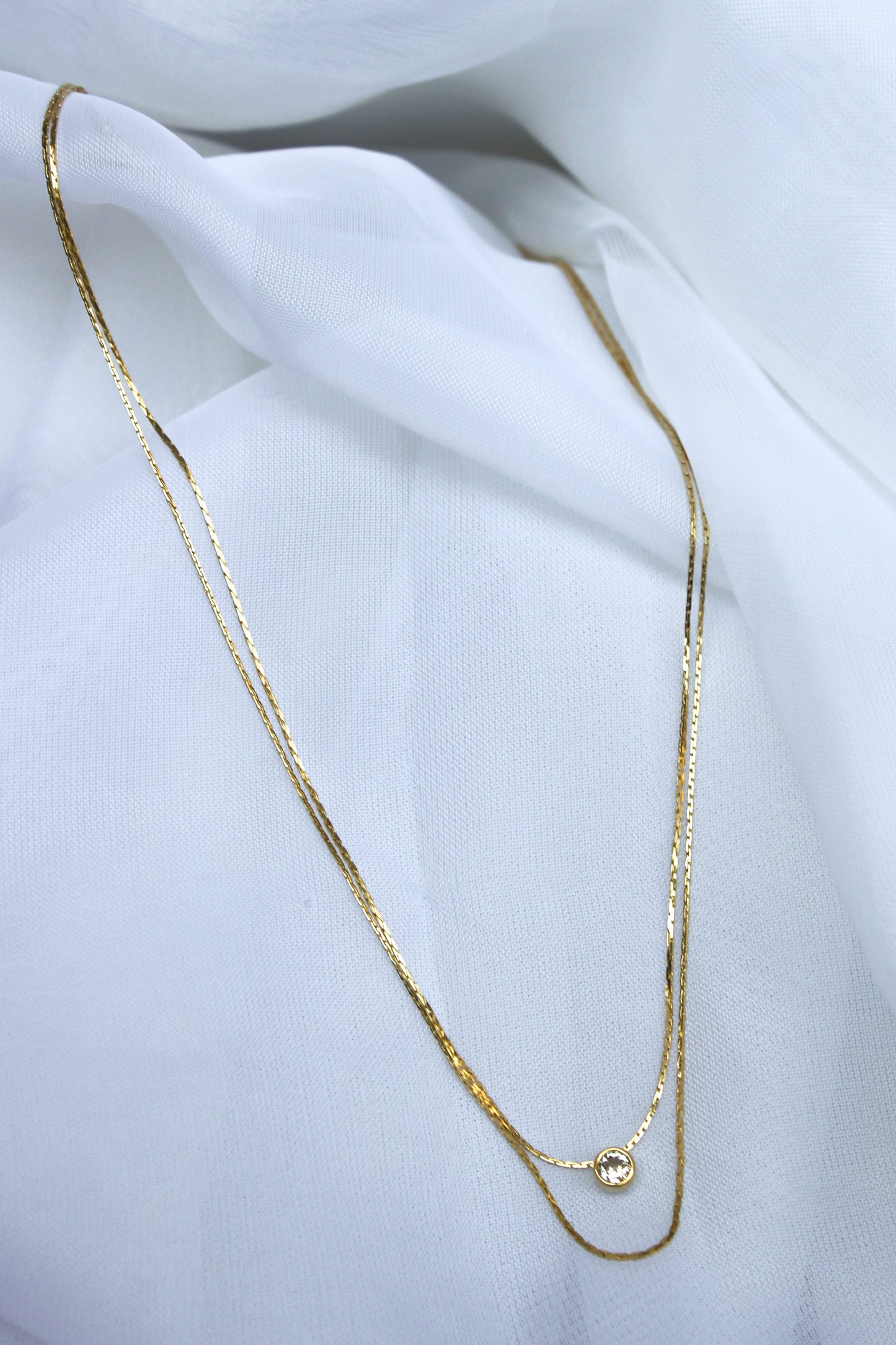 DOUBLE STRAND JEWEL NECKLACE