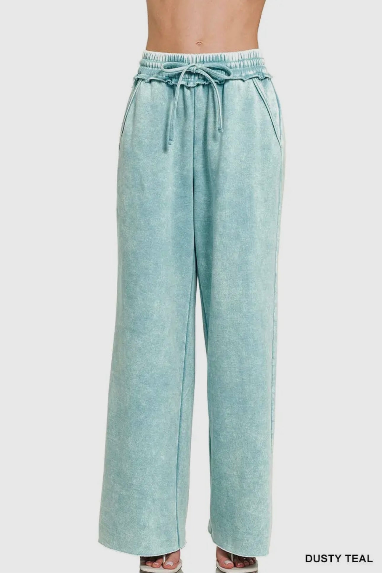 “ASH BLUE” FLEECE SWEATPANTS