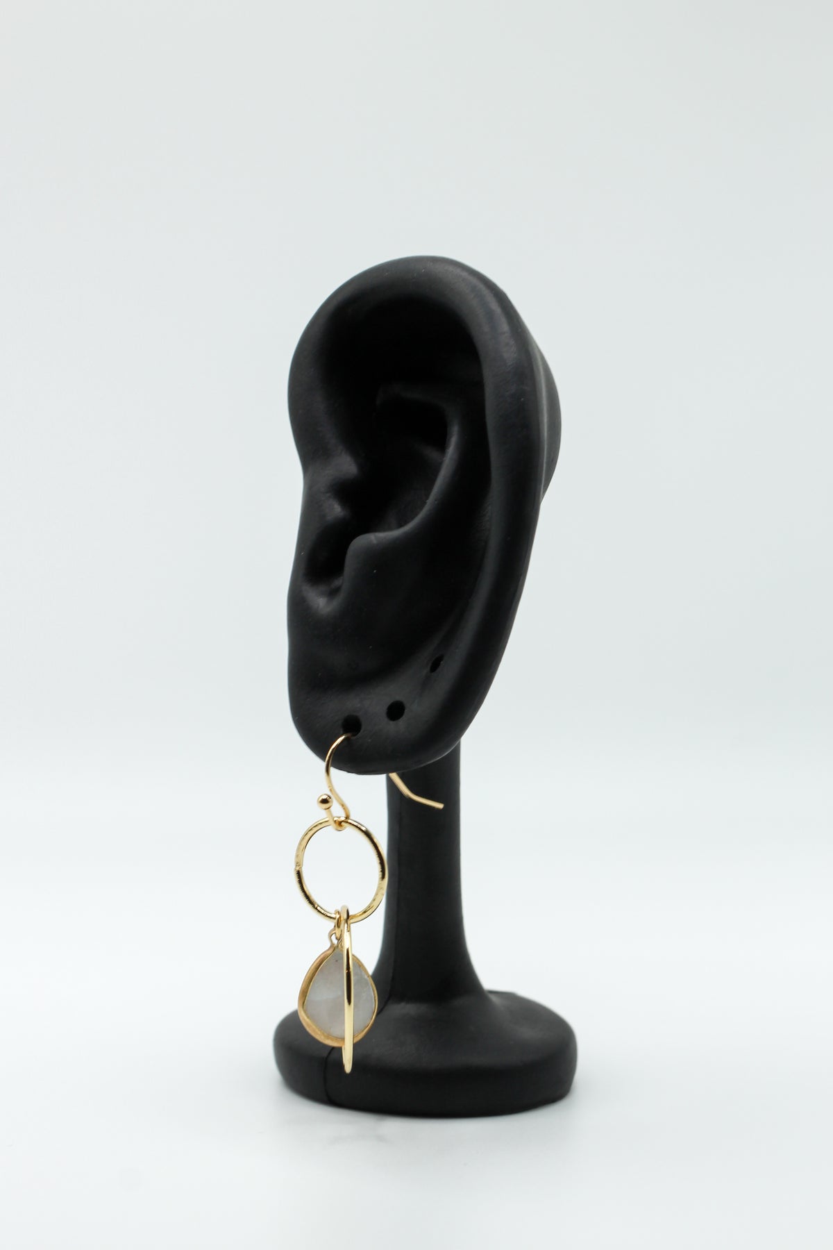 MOTHER OF PEARL DOUBLE DROP EARRINGS