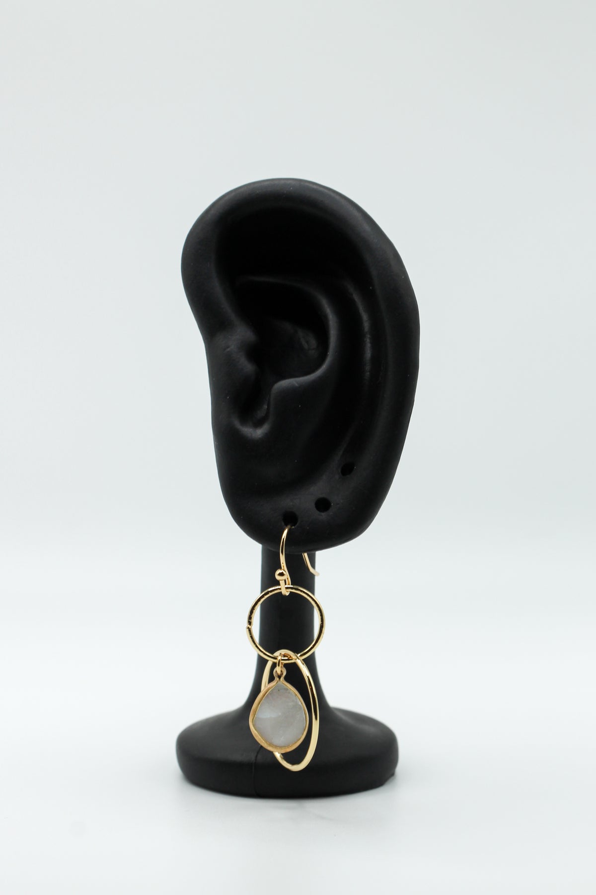 MOTHER OF PEARL DOUBLE DROP EARRINGS
