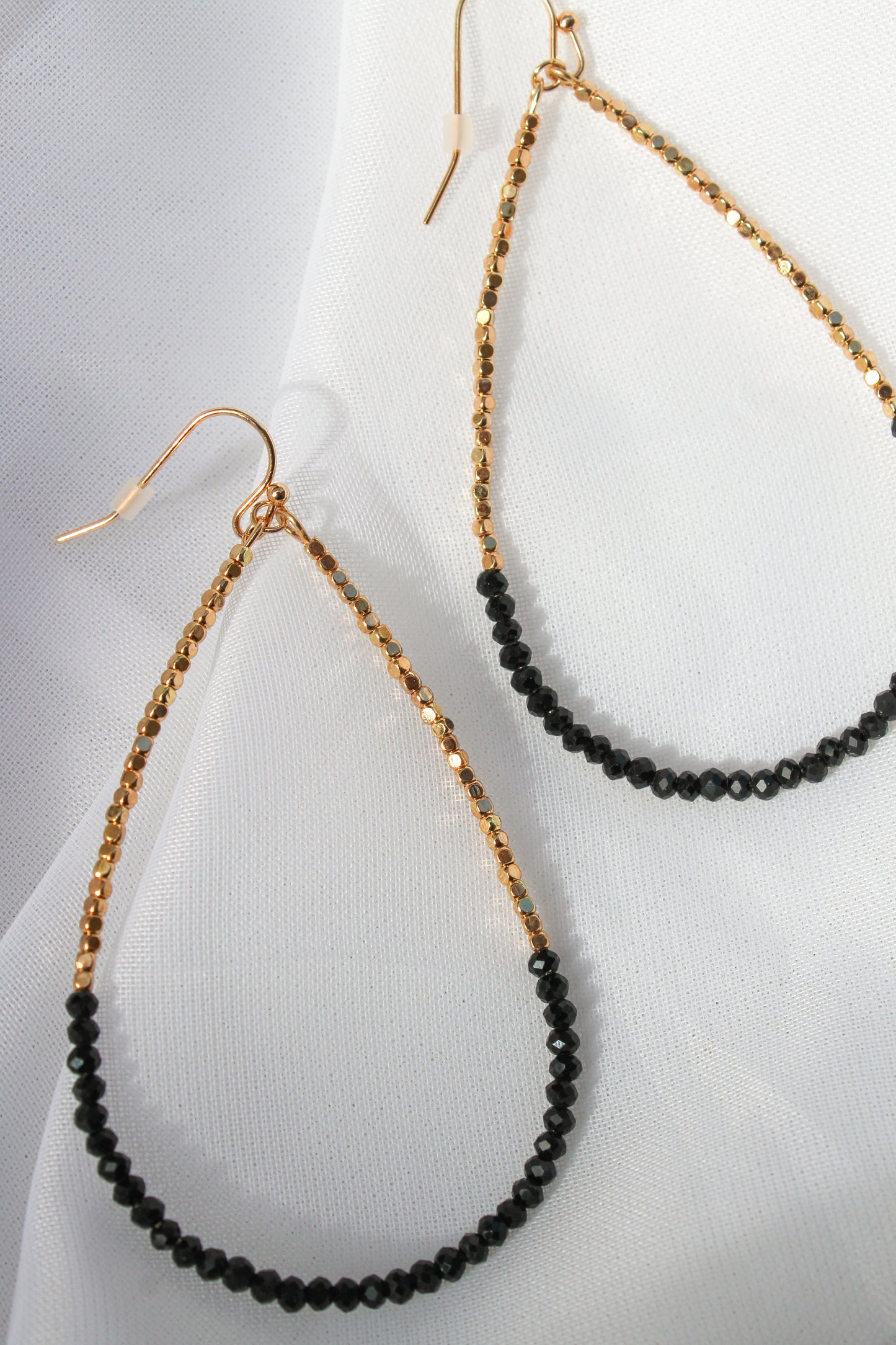 BEADED TEARDROP EARRINGS