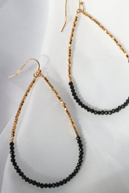 BEADED TEARDROP EARRINGS