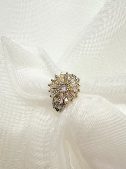 SUNFLOWER BAGUETTE RING