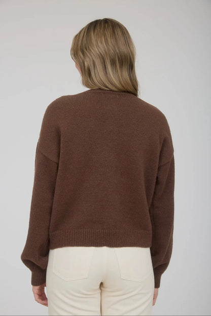 COCOA KNIT TOGGLE CARDIGAN