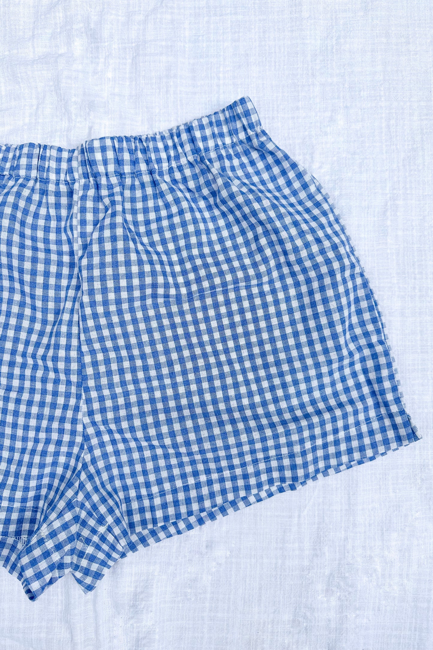 GINGHAM PRINT SHORTS