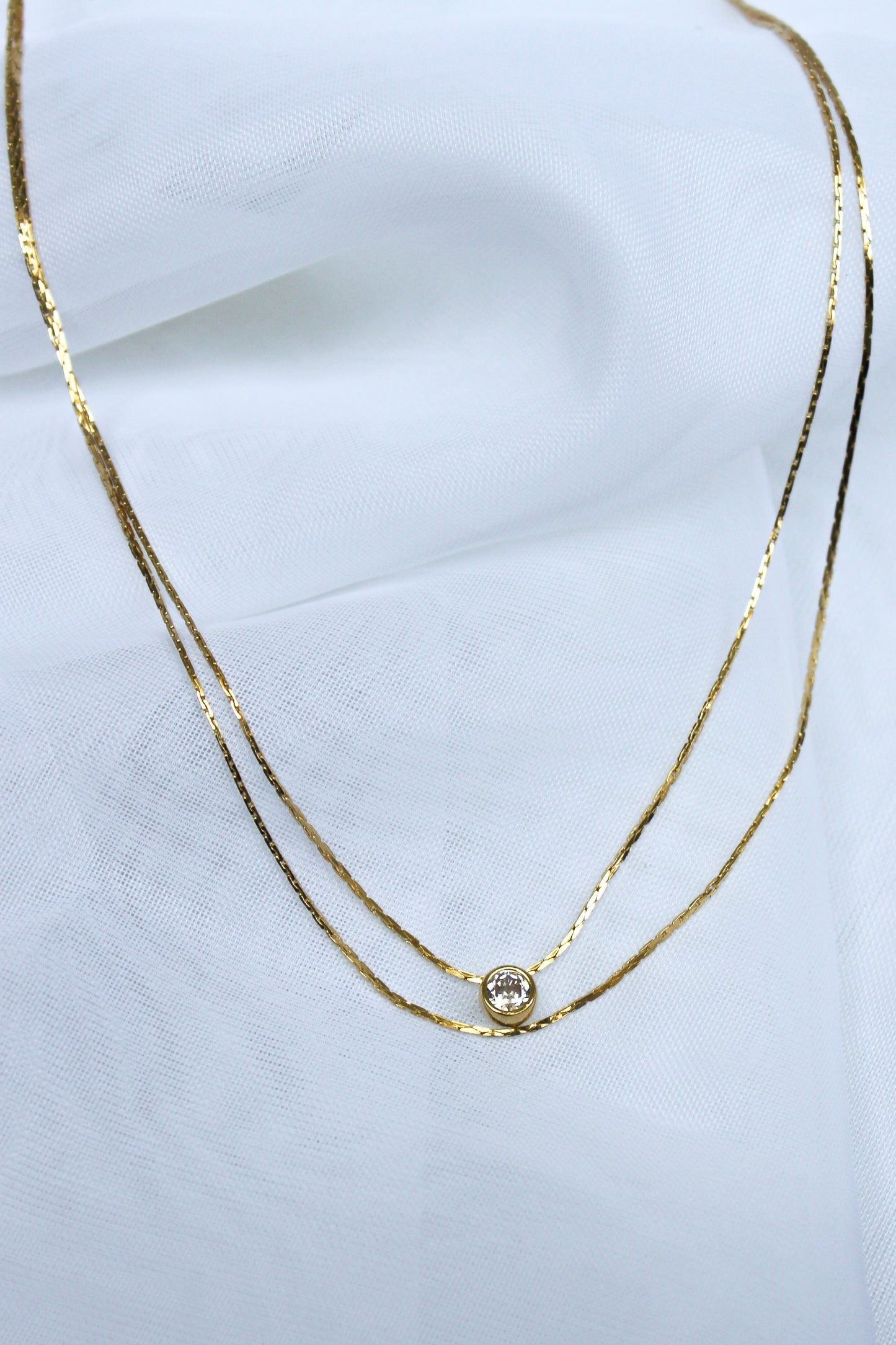 DOUBLE STRAND JEWEL NECKLACE