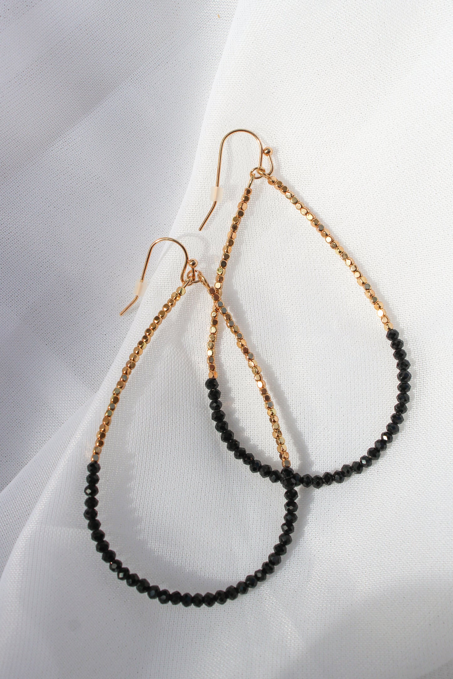 BEADED TEARDROP EARRINGS