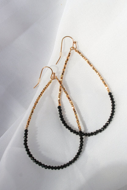 BEADED TEARDROP EARRINGS