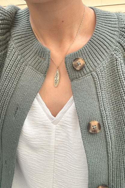 “SALT & LIGHT” GOLD PENDANT NECKLACE