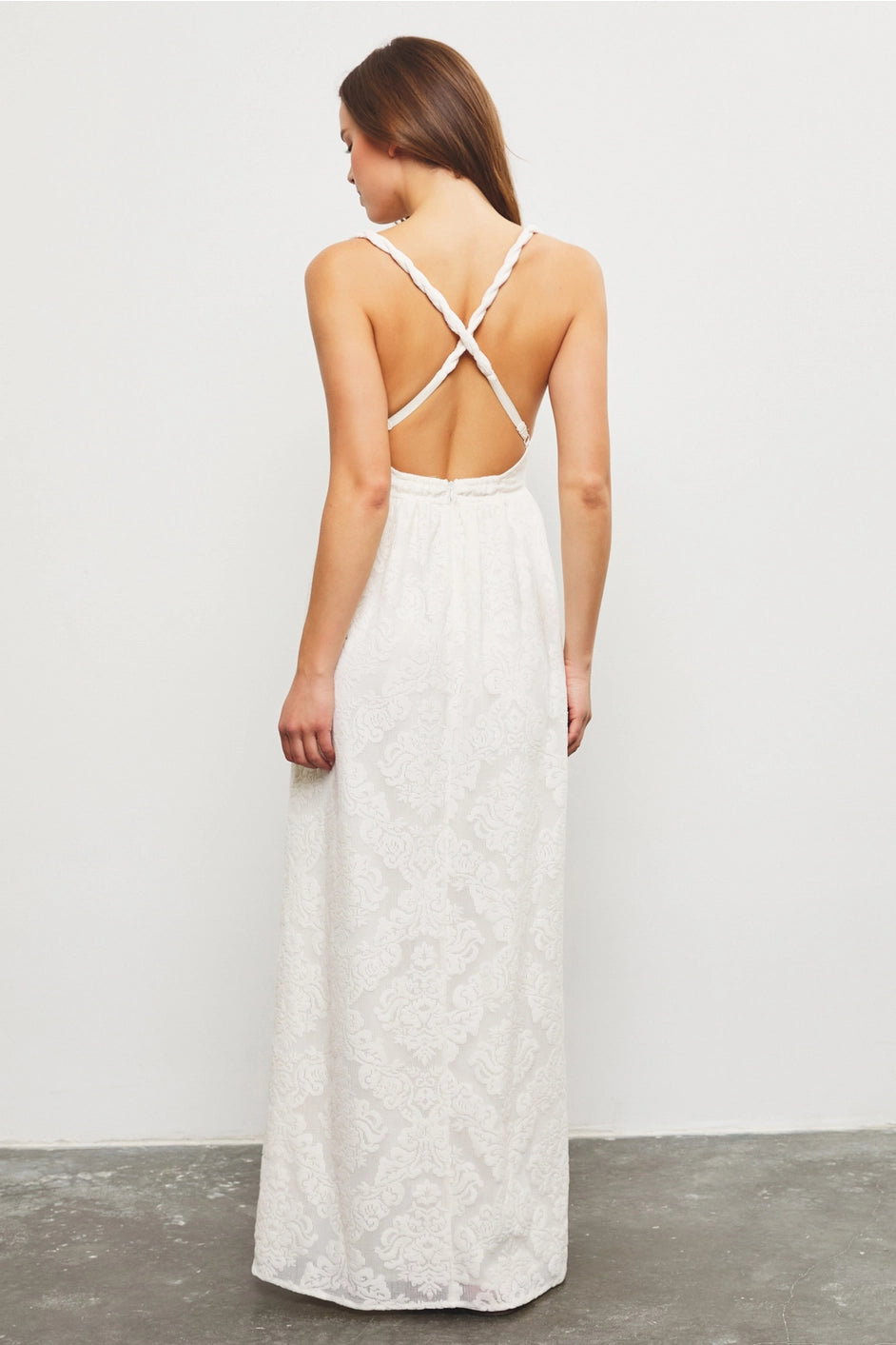 CROSS BACK DETAIL MAXI DRESS