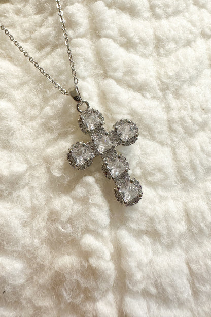 CROSS STONE NECKLACE