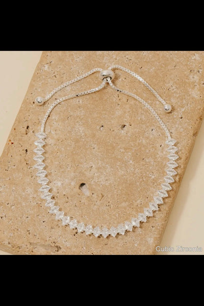 *PREORDER* OVAL GEM ADJUSTABLE TENNIS BRACELET