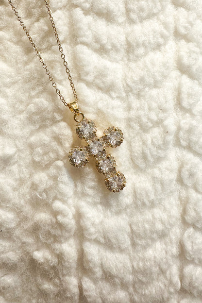 CROSS STONE NECKLACE