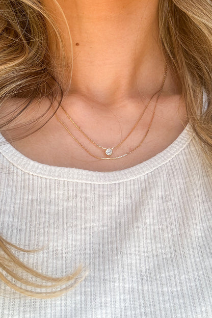 GOLD DOUBLE STRAND JEWEL NECKLACE