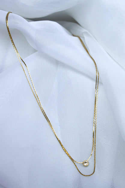 DOUBLE STRAND JEWEL NECKLACE