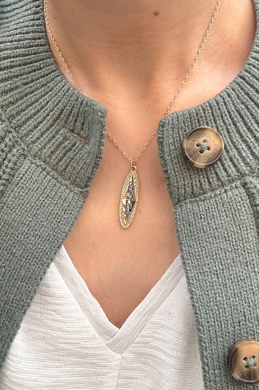 “SALT & LIGHT” GOLD PENDANT NECKLACE