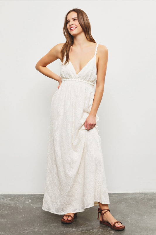 CROSS BACK DETAIL MAXI DRESS