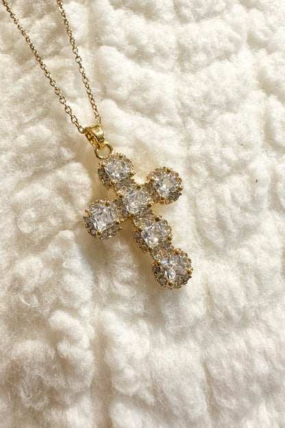 CROSS STONE NECKLACE