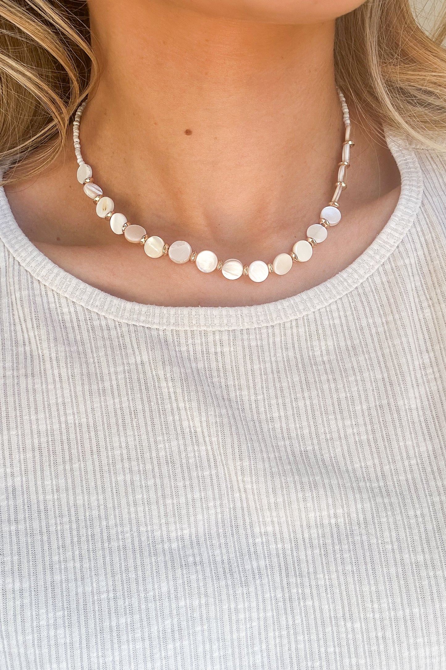 PEARL SPACER NECKLACE