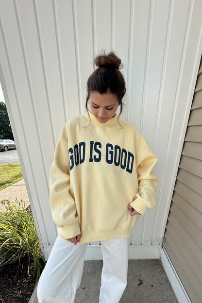 REVERSIBLE MOCK NECK - “JESUS” & “GOD IS GOOD”