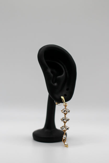 DAINTY PEAR GEM EARRINGS