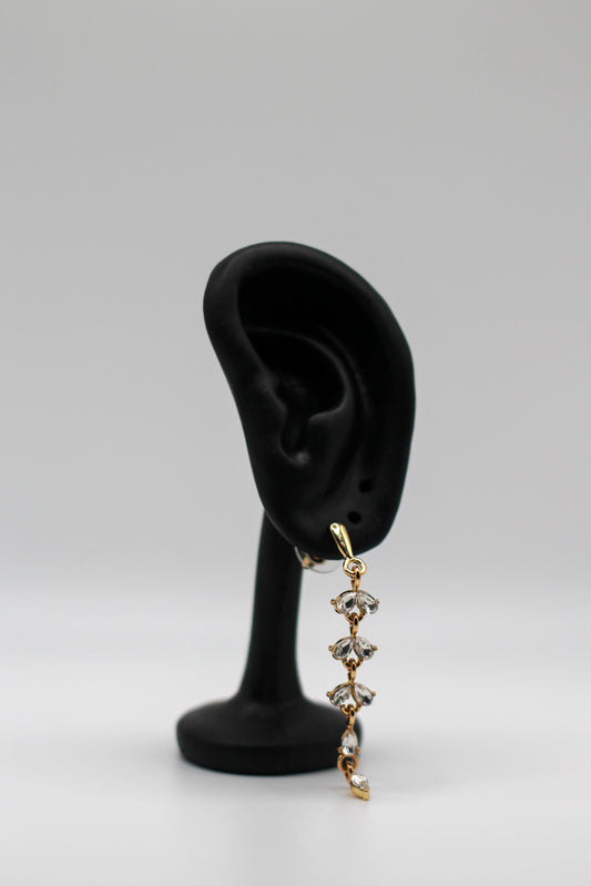 DAINTY PEAR GEM EARRINGS
