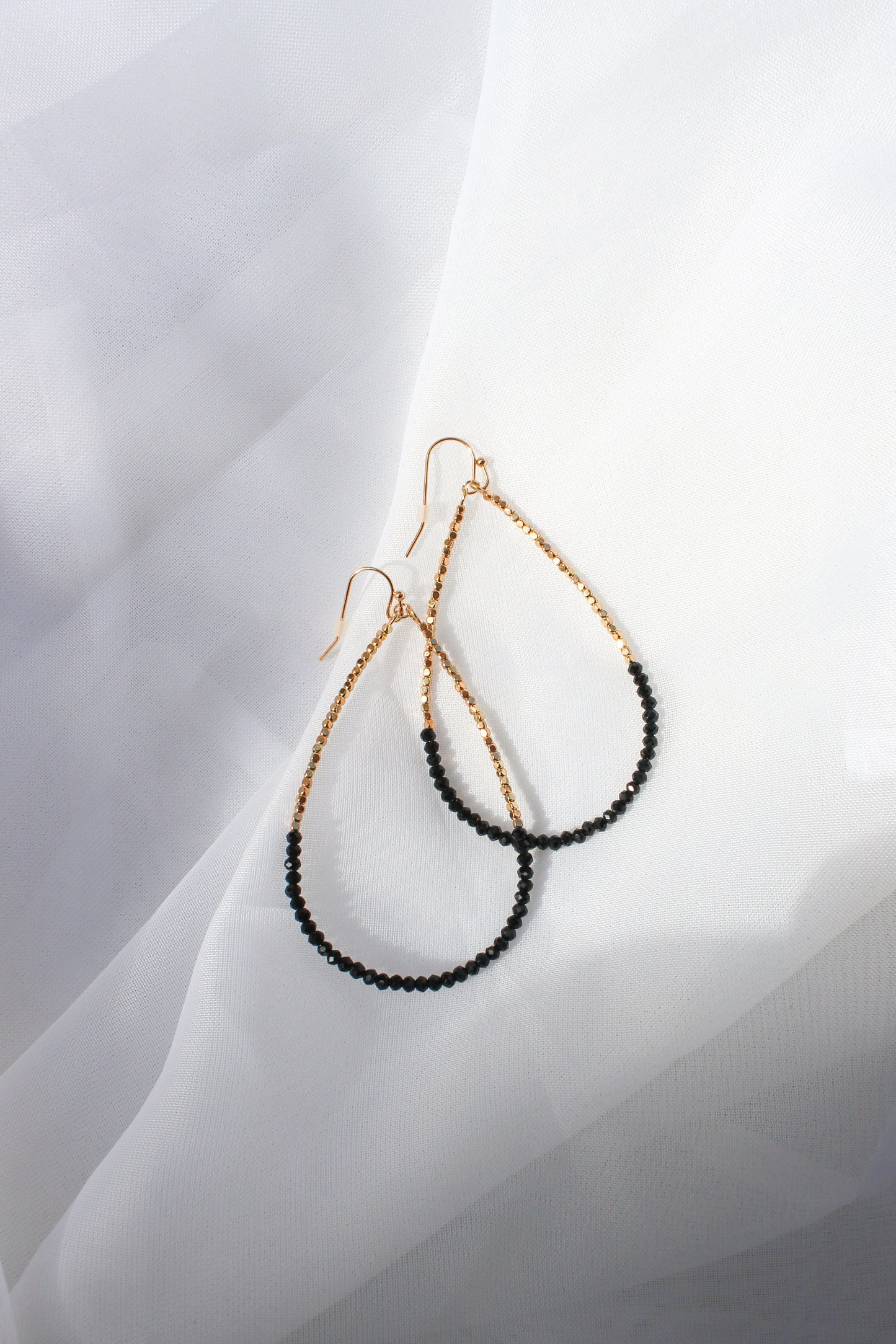 BEADED TEARDROP EARRINGS