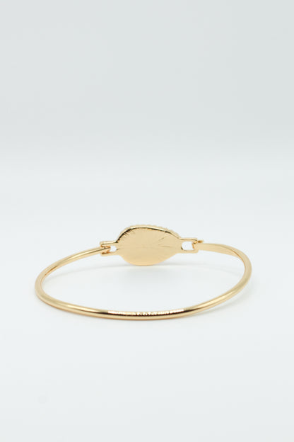 OPAL STONE TEARDROP BANGLE BRACELET