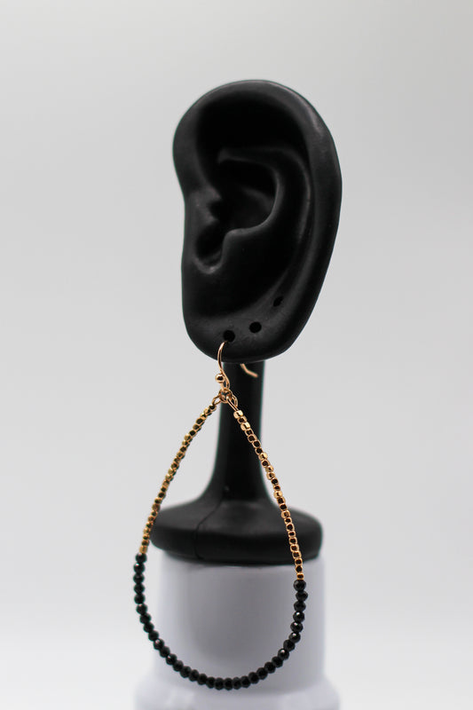 BEADED TEARDROP EARRINGS