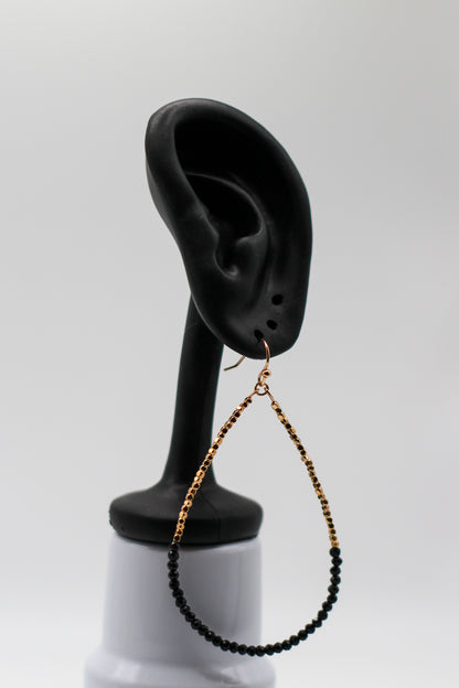 BEADED TEARDROP EARRINGS