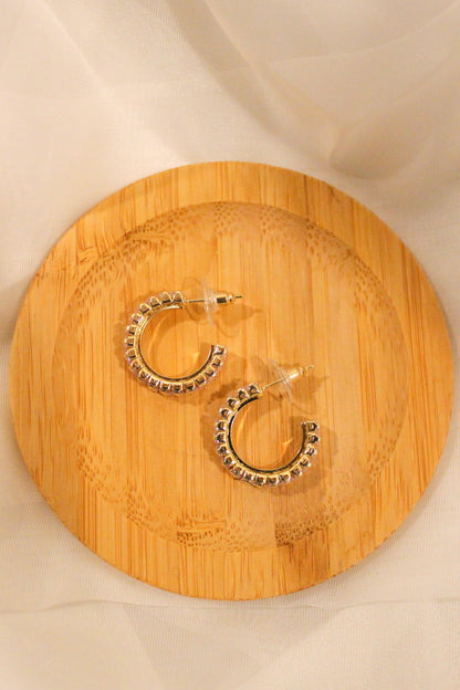 BAGUETTE HOOP EARRINGS