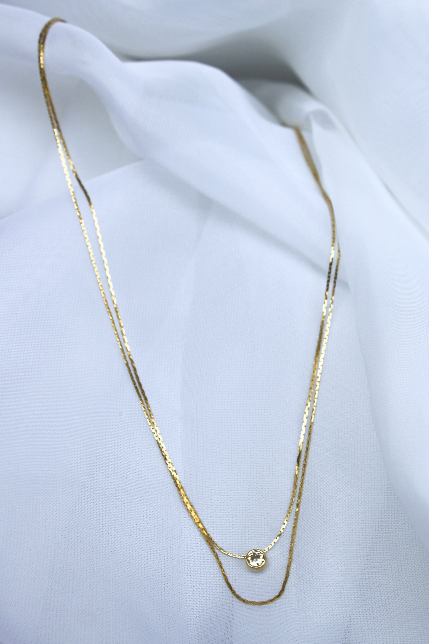 DOUBLE STRAND JEWEL NECKLACE