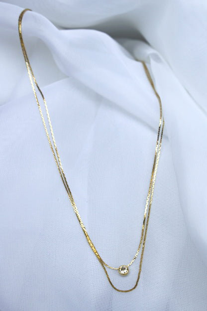 DOUBLE STRAND JEWEL NECKLACE
