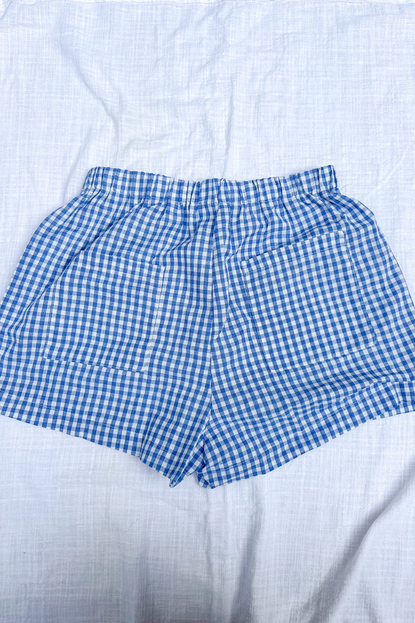 GINGHAM PRINT SHORTS