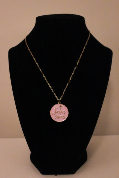 LAST ONE! ✨ “JESUS SAVES” PENDANT NECKLACE