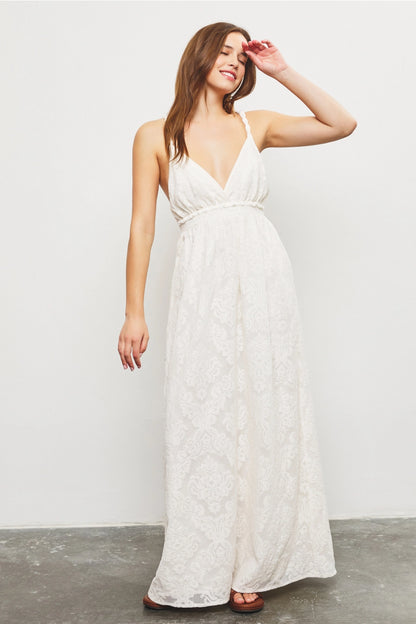 CROSS BACK DETAIL MAXI DRESS