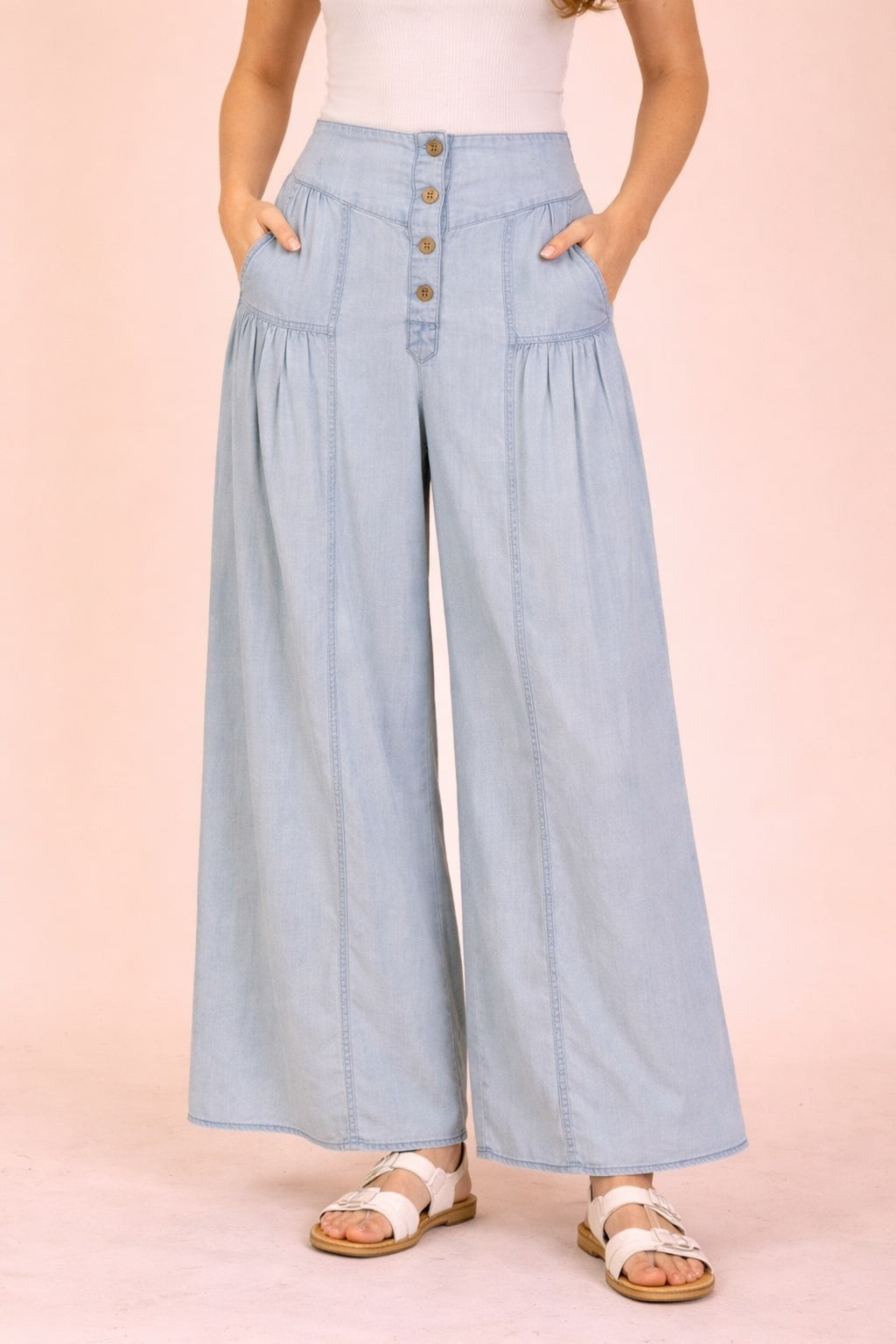 MINERAL WASHED PANTS